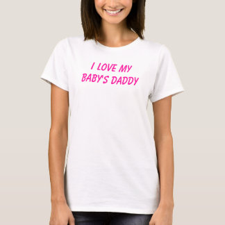 T-shirt J'aime le papa de mon bébé