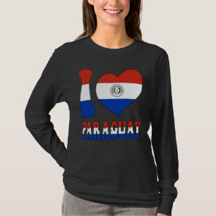 T-shirt J'Aime Le Paraguay Fier D'Être Le Drapeau Cool Par