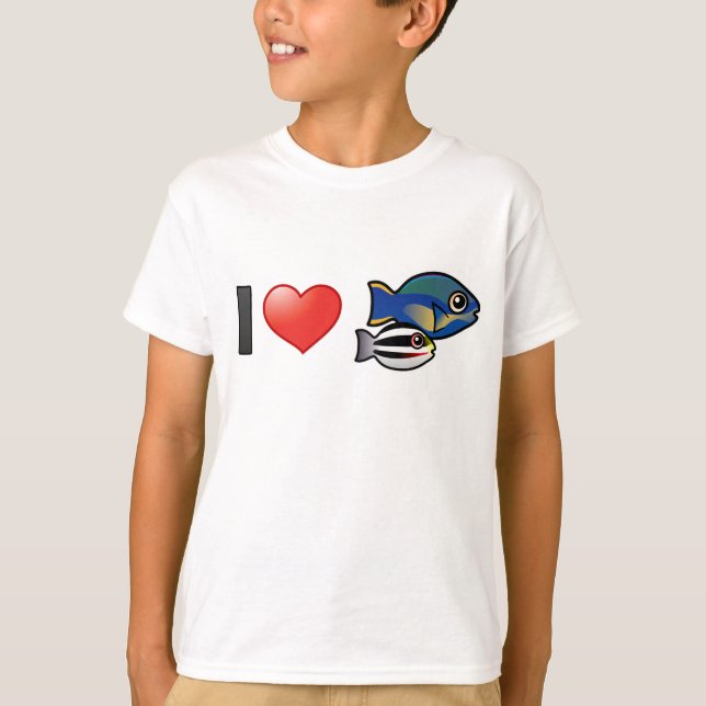 T-shirt J'Aime Le Parrotfish Princess (Devant)