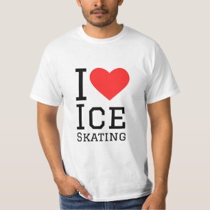 T-shirt J'aime le patinage sur glace