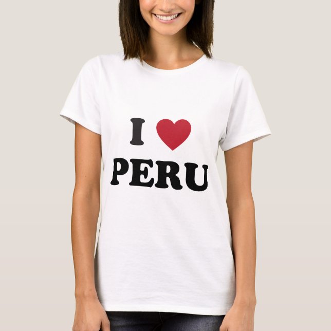 T-shirt J'aime le Pérou (Devant)