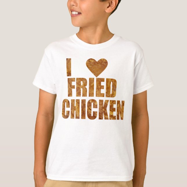 T-shirt J'aime le poulet frit (Devant)