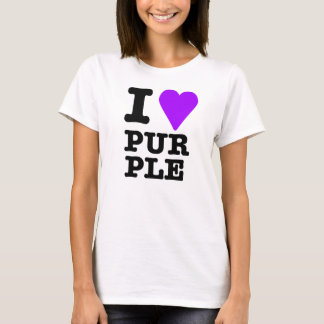 T-shirt J'aime le pourpre