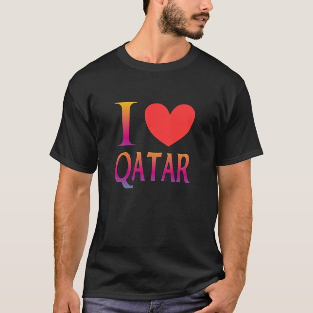 T-shirt J'aime le Qatar (Devant)