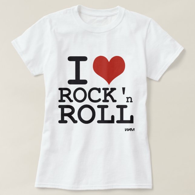 T-shirt J'aime le rock (Design devant)