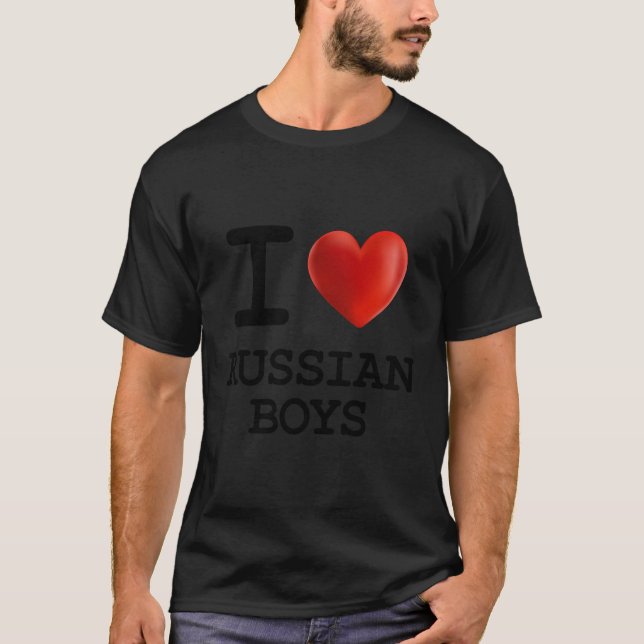 T-shirt J'aime le russe (Devant)