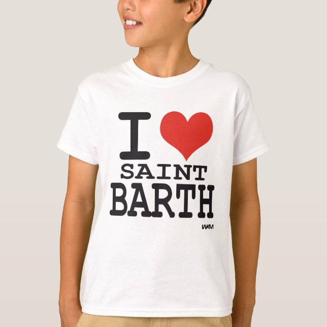 T-shirt J'aime le saint Barth - St Barthelemy (Devant)