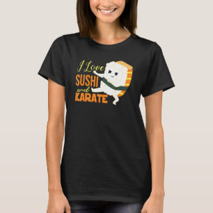 T-shirt J'Aime Le Sushi Et Le Karate Japonais Nigiri
