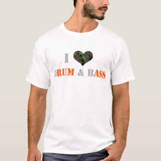 T-shirt J'aime le tambour et la basse