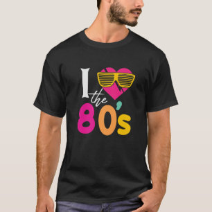 T-shirt J'Aime Le Tee Costume Party Des Années 80 90 Des A