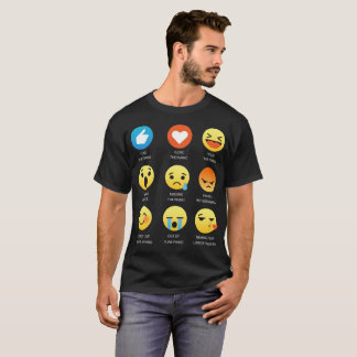 T-shirt J'aime le tee - shirt de graphique d'émoticône