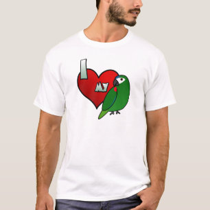 T-shirt J'aime le tee - shirt de l'ara de mon Hahn