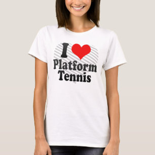T-shirt J'aime le tennis de plate-forme