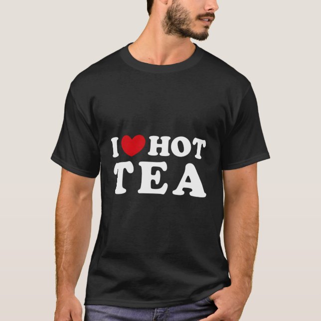 T-shirt J'Aime Le Thé Chaud I Il Le Thé Chaud (Devant)