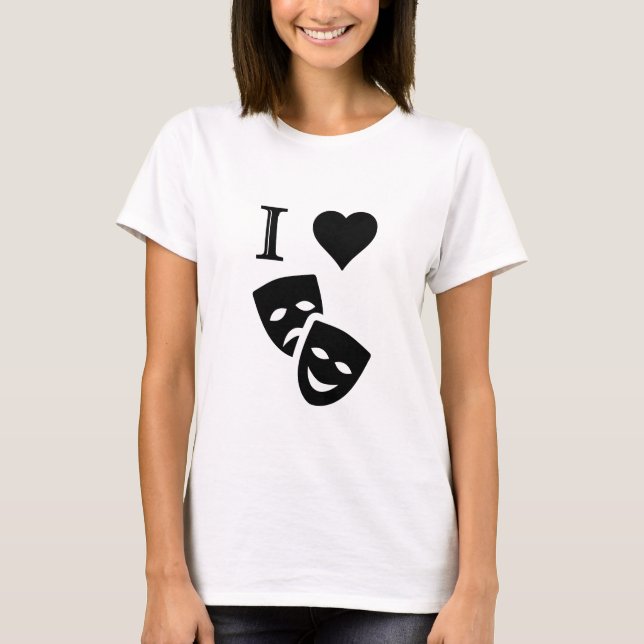 T-shirt J'aime le théâtre (Devant)