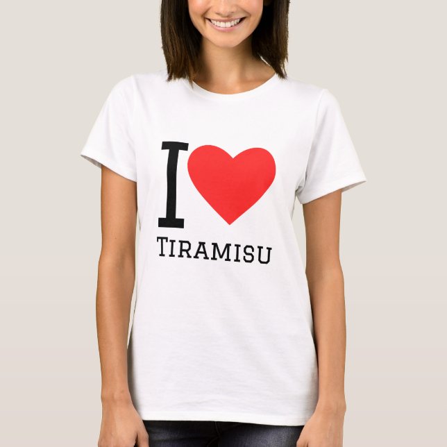 T-shirt J'aime le tiramisu (Devant)