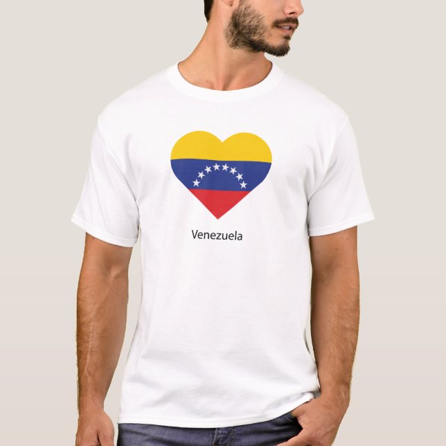 T-shirt J'aime le Venezuela (Devant)