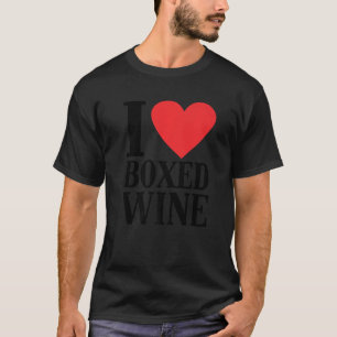T-shirt J'Aime Le Vin En Boite Vin Bon Marché