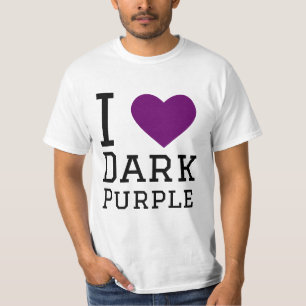 T-shirt J'aime le violet foncé