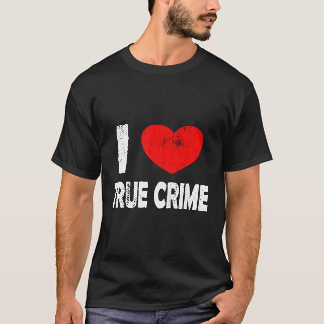 T-shirt J'aime le vrai crime (Devant)