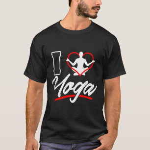 T-shirt J'Aime Le Yoga Tee Pour Le Yogis Qui Pratiquent La