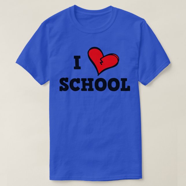 T-shirt J'aime l'école (Design devant)