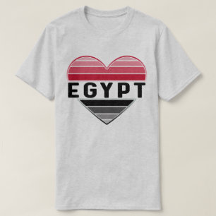 T-shirt J'aime l'Egypte, le coeur égyptien