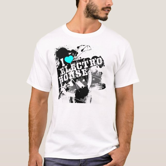 T-shirt J'aime l'électro Chambre (Devant)