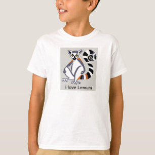 T-shirt J'aime LEMURS - Guerrier de la faune - Nature