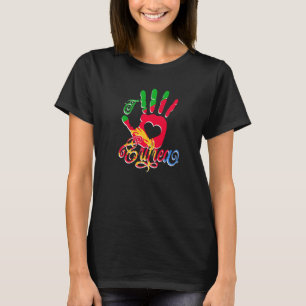 T-shirt J'Aime L'Erythrée Avec Le Drapeau De L'Erythrée Da