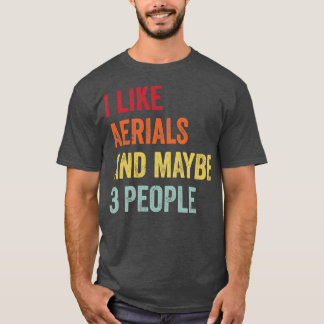 T-shirt J'Aime Les Aéroports Peut-Être 3 Personnes