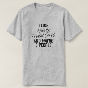 T-shirt J'aime les aigrettes à fruits lourds et peut-être 