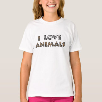 T-shirt J'aime les animaux