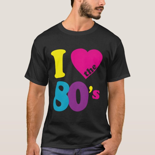 T-shirt J'Aime Les Années 80 (Devant)
