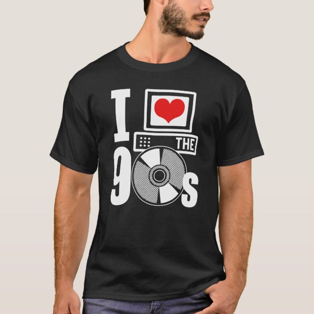 T-shirt J'Aime Les Années 90 (Devant)