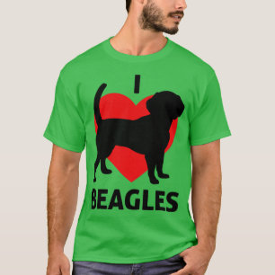 T-shirt J'aime les beagles Parfait pour les propriétaires 
