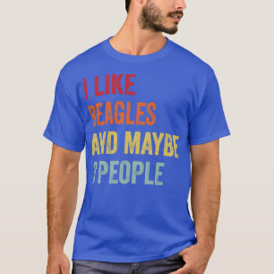 T-shirt J'Aime Les Beagles Peut-Être 3 Personnes