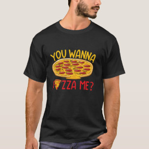 T-shirt J'aime les blagues drôles de pizza amateur de nour