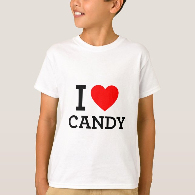 T-shirt J'Aime Les Bonbons. (Devant)