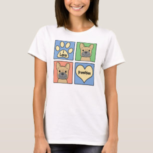 T-shirt J'aime les bouledogues français