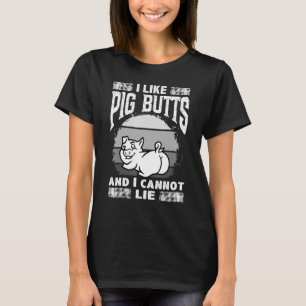 T-shirt J'Aime Les Boutons De Cochon Et Je Ne Peux Pas Men