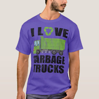 T-shirt J'aime les camions à ordures 982