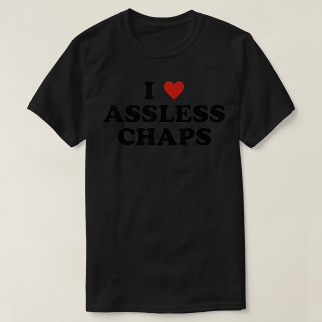 T-shirt J'Aime Les Chaps Assless  (Design devant)