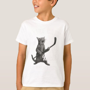 T-shirt J'Aime Les Chats Et Le Hockey Peut-être 3 Personne
