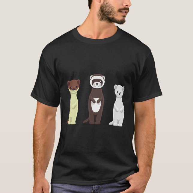 T-shirt J'Aime Les Chemises Ferret Fantastiques Chemise Fe (Devant)