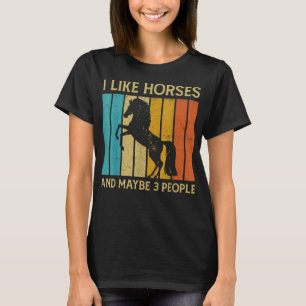 T-shirt J'Aime Les Chevaux Et Peut-Être 3 Personnes Equest