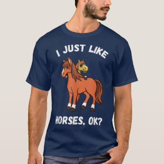T-shirt J'Aime Les Chevaux Les Petites Filles Les Chevaux