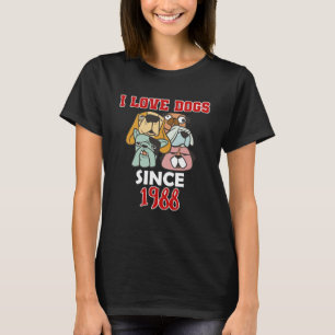 T-shirt J'aime les chiens depuis 1988