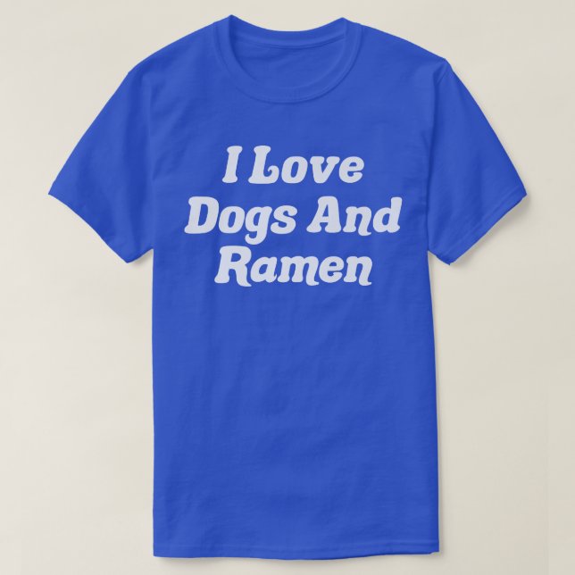 T-shirt J'Aime Les Chiens Et Ramen295 (Design devant)