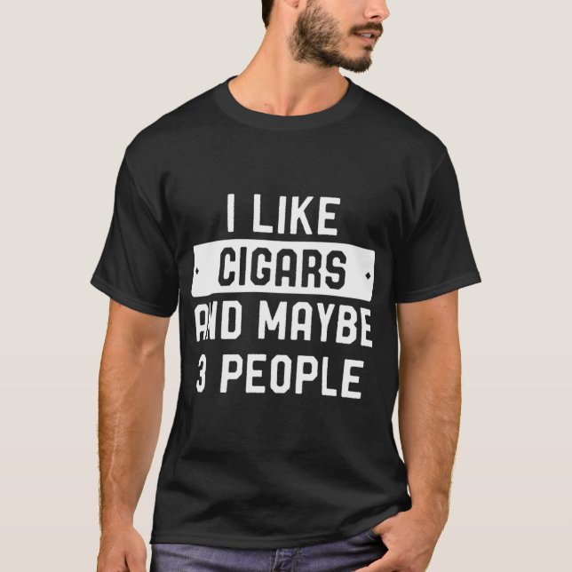 T-shirt J'Aime Les Cigares, Et (Devant)